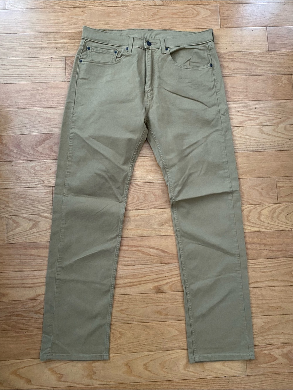 Men's Slim Fit Khaki Jeans